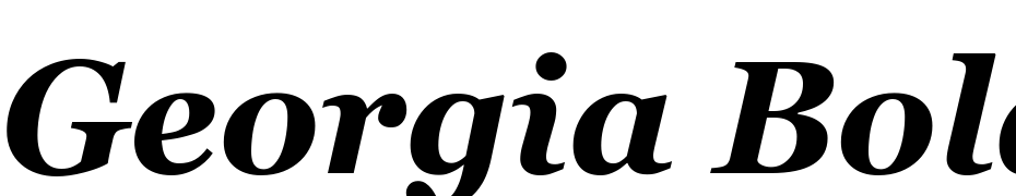 Georgia Bold Italic Font Download Free